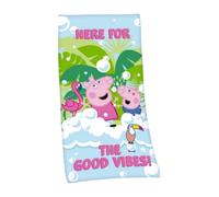 Serviette de plage - PEPPA PIG - 70 x 140 cm - Douceur exceptionnelle - Absorption rapide - Bleu