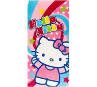 Serviette de plage piscine salle de bain Hello Kitty Super Star 150 x 75 cm 100 % coton