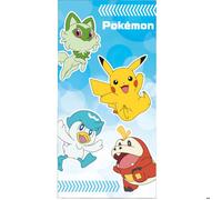 Serviette de plage Pokémon Génération 9 70 x 140 cm Référence : CBX2408006POK