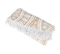 Serviette de plage ronde en microfibre Mandala Serviette de plage hippie bohème avec pompons Couverture surdimensionnée Tapisserie de voyage