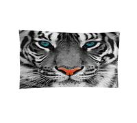 Serviette de Plage Serviettes pour Enfants Noir & Tigre Serviette de Plage en Microfibre Séchage Rapide Ultra Absorbant Super Doux Couverture de Plage Piscine Voyage 80 x 160 cm