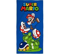 Serviette de plage - SUPER MARIO - 70x140 cm - Microfibre - Séchage Rapide - 250 GSM