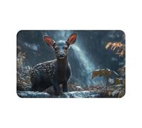 Serviette de plage surdimensionnée en velours à séchage rapide « It's A Rainy Day For Little Deersupernatural Symbols » - Imprimé noir - 140 x 70 cm - Pour adultes - Serviette super absorbante