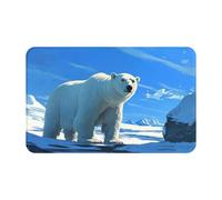 Serviette de plage surdimensionnée en velours à séchage rapide Motif ours polaires au soleil Symboles supernaturels Noir 140 x 70 cm pour adultes