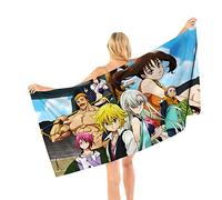 Serviette de plage The Seven Deadly Sins: Wrath of the Gods - Séchage rapide - En microfibre douce - Pour adultes et enfants - 70 x 140 cm