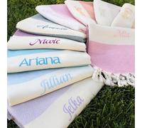 Serviette De Plage Turque Personnalisée, Cadeau Voyage Entre Filles, Cadeaux De Demoiselle D'honneur, Cadeau For Elle Serviette En Gros, Fait Main/Bachelorette/Serviette / Mariage, Bonbonnière(Custom
