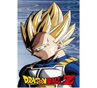Serviette de plage - Vegeta Super Saiyan - 100 % coton - Dimensions 70 x 140 cm - Couleur noire