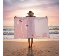 Serviette de Plage xxl 160x80 cm Tapis de Plage Planche De Surf Doux et Respectueux de la Peau Séchage Rapide Résistant au Sable als Serviette de Bain pour Gym Yoga Sport Camping Voyage Arbre LSTJ1466