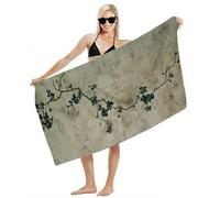 Serviette de Plage XXL 70x140 Serviette de Bain Microfibre, Tapis de Plage Anti Sable, Drap de Bain Séchage Rapide, Compacte, Légère, Douce, Absorbante, pour Voyage, Piscine, Sport, Fitness Y2-937