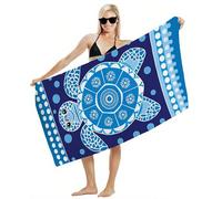 Serviette de Plage XXL 70x140 Serviette de Bain Microfibre, Tapis de Plage Anti Sable, Drap de Bain Séchage Rapide, Compacte, Légère, Douce, Absorbante, pour Voyage, Piscine, Sport, Fitness Y2-911