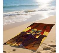 Serviette de Plage XXL 70x140cm Serviette Microfibre Séchage Rapide Drap de Plage Couleur Légère Anti Beach Towel Sable Parfaite pour Femmes et Homme la Piscine,le Yoga & les Voyages Egypte bz-238