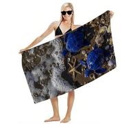 Serviette de Plage XXL 80x180 Serviette de Bain Microfibre, Tapis de Plage Anti Sable, Drap de Bain Séchage Rapide, Compacte, Légère, Douce, Absorbante, pour Voyage, Piscine, Sport, Fitness Y2-917
