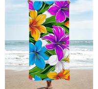 Serviette de Plage XXL Grande Taille - 70x140 cm, Serviette Microfibre Plage Absorbante et Légère - Serviettes Piscine - Serviettes de Bain Voyage, Comme Natte de Plage - Motif couleur rural 0J-873