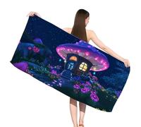 Serviette de Plage XXL Rêve, Serviette Microfibre 80 x 160 cm, Sans Sable, Serviettes de Plage Léger et séchage Rapide, Convient pour la Plages, Sport, Voyages, Sauna, Piscine, Paysage,s-j283