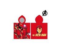 Serviette de poncho Iron Man Avengers Avengers Marvel coton Blanc G