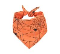 Serviette de salive de Chien Citrouille, écharpe de Chien araignée d'halloween | Écharpe Triangulaire pour Animaux de Compagnie - Écharpe Triangulaire réglable en Forme d'araignée et de crâne pour Un