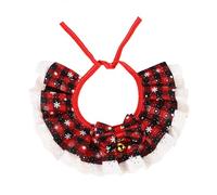 Serviette de salive de Noël pour animal de compagnie avec petites cloches, collier coloré pour petit foulard, chat, bandana
