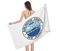 Serviette De Sauna Burlington County Sealife 2020 Serviette De Douche Microfibre Serviettes De Bain Légère Draps De Bain pour Le Surf Le Camping Les Voyage 80X130Cm