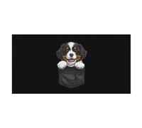 Serviette De Sauna Funny Dog in Pocket Drap De Plage Confortable Serviette De Douche Microfibre Serviettes De Bain pour Le Camping La Natation Les Voyage 80X130Cm