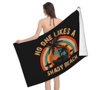 Serviette De Sauna No One Likes A Shady Beaches Serviettes De Bain Premium Drap De Plage Microfibre Serviettes De Plage pour Les Voyage Le Camping Le Surf 80X130Cm
