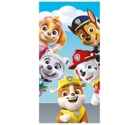 Serviette de sauna pour enfant - Serviette de plage Paw Patrol avec Skye Chase Marschall Rubble Everest - 70 x 140 cm - 100 % coton - Pour garçons et filles
