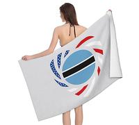 Serviette De Sauna We Heart America and Botswana Love Forever Drap De Plage Microfibre Draps De Bain Premium Serviette De Douche pour Les Voyage Le Surf Le Camping 80X130Cm