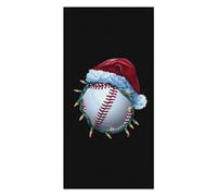 Serviette De Sauna Xmas Baseball Serviettes De Plage Microfibre Serviette De Douche Doux Draps De Bain pour Le Surf La Natation Le Camping 80X130Cm