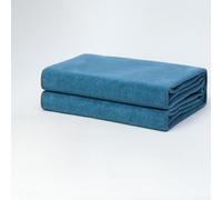 Serviette de séchage absorbante en peau de chamois et polaire corail pour voiture, verre, montre, argenterie, nettoyage sans rayures ni marques (43 x 43 cm)