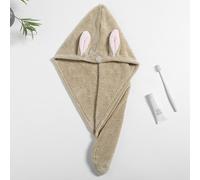 Serviette De Séchage De Cheveux, Trrès Absorbante, Pratique, Séchage Rapide, Turban, Pour Femmes, Humide, Textile Pour La Maison