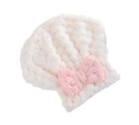 Serviette de séchage en polaire épaisse douce et absorbante avec fermeture élastique pour garder au sec et envelopper les cheveux