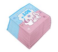 Serviette de Table 32 Pièces, Serviette de portabilité pour bébé Fournitures de Fête Sexe Révéler avec 32 X Serviette pour bébé Révéler Décorations de Fête
