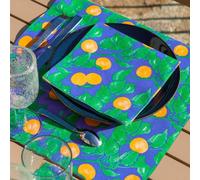 Serviette de table 40x40 jetable intissé Françoise PAVIOT paquet de 20 - Abricot