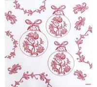 Serviette de table 40x40 jetable intissé Françoise PAVIOT paquet de 20 - Boule baroque