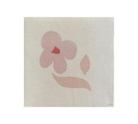 Serviette de table 40x40 Jetable Intissé Françoise PAVIOT Paquet de 20 - Fleur d'oranger