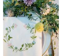 Serviette de table 40x40 Jetable Intissé Françoise PAVIOT Paquet de 20 - Fleurs des prés