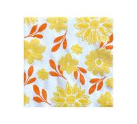 Serviette de table 40x40 Jetable Intissé Françoise PAVIOT Paquet de 20 - Maxi fleur jaune