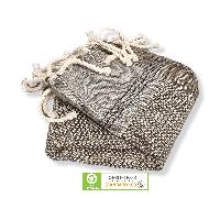 Serviette de table avec frange 100% coton - Poivre