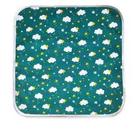 Serviette de table avec nom Brodé en pur coton pour l'alimentation - le déjeuner - le goûter en maternelle taille 31 x 31 cm Fantaisie