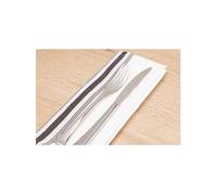 Serviette de Table Bistro avec Rayures Noires x 10