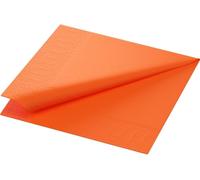Serviette de table Duni Sun Orange 1/8 pli 33x33cm paquet 250 pièces