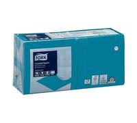 Serviette de table en ouate Tork Lunch 24 x 24 cm bleu - Paquet de 200