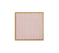 Santex Serviettes cocktail à pois or chic 25 cm – 20 pièces – Rose