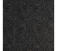 Serviette de table en relief, 33 x 33, Elegance, noir (15 pièces)