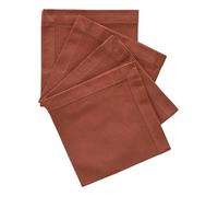 Atmosphera – Serviette de table Jane Lot de 4 40x40 cm Coton Terracotta