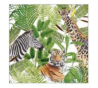 Ambiente Serviettes en papier Safari – Lunch/Party, env. 33 x 33 cm – Idéal cadeau & déco