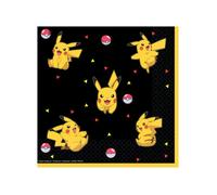 Amscan Pokémon 9917107 Lot de 16 serviettes de table pour fête d'anniversaire d'enfant