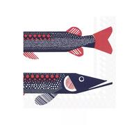 Serviette de table Lunch 33X33 Jetable IHR Paquet de 20 - Marimekko, Hauki