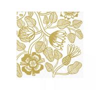 Serviette de table Lunch 33X33 Jetable IHR Paquet de 20 - Marimekko, Tiara or