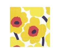 Serviette de table Lunch 33X33 Jetable IHR Paquet de 20 - Marimekko, Unikko jaune foncé