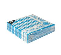 Serviette de table Papstar bleu bavarois 40 x 40cm 50 pièces